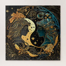 Zodiac Sign Gemini Puzzle, 20"x20" 676 Stk.