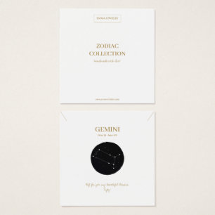 Zodiac Sign Gemini Schmuckkarte