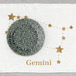 Zodiac Sign Gold Gemini | Element Air Geschirrtuch<br><div class="desc">Zodiac Sign Gold Gemini | Element Air</div>