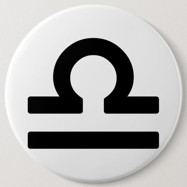 Zodiac sign Libra Button (Vorderseite)