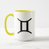 Zodiac Sign Mug - Couleurs Deux Tons Personnalisée