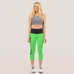ZODIAC SIGN PISCES GRAFIK YOGA PANTS CAPRI LEGGINGS