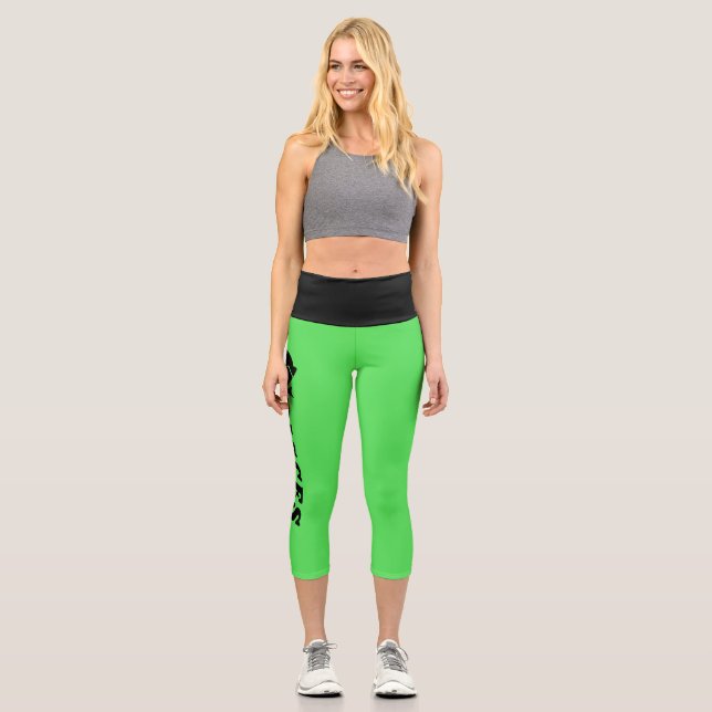 ZODIAC SIGN PISCES GRAFIK YOGA PANTS CAPRI LEGGINGS (Vorderseite)