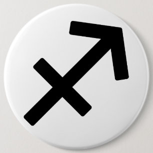 Zodiac sign Sagittarius Button
