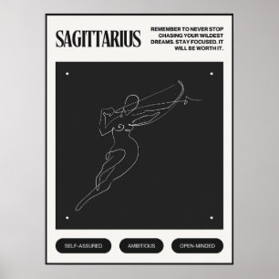 Zodiac Sign Sagittarius Poster