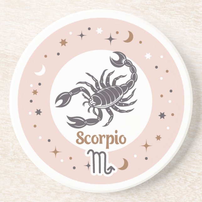 Zodiac Sign Scorpio Getränkeuntersetzer (Vorne)