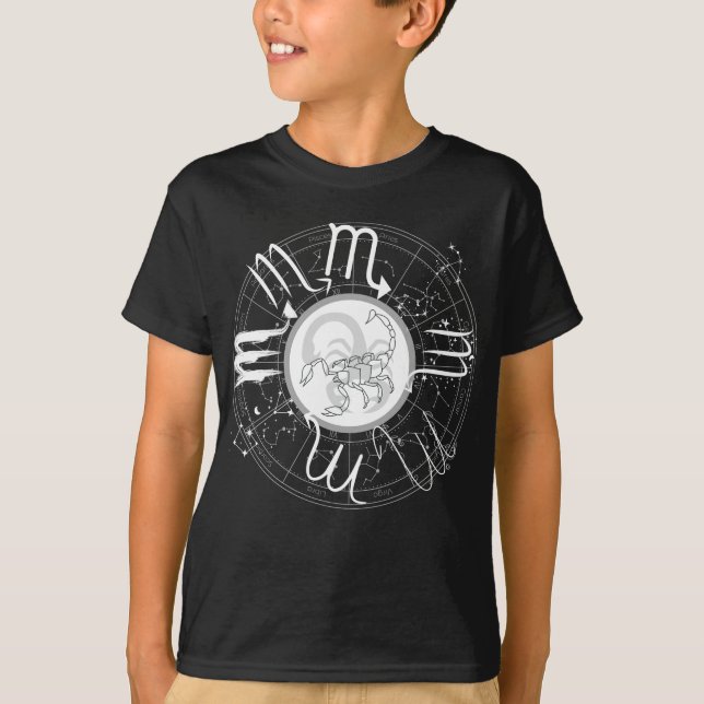 Zodiac Sign Scorpio T-Shirt (Vorderseite)