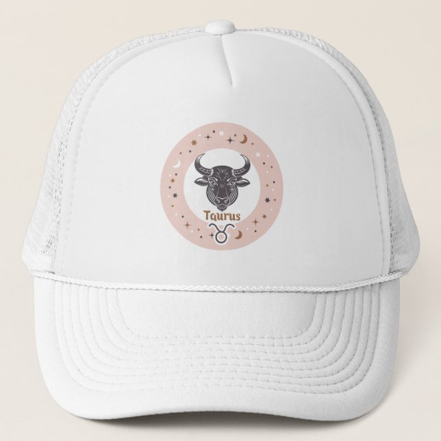 Zodiac Sign Taurus Truckerkappe (Vorderseite)