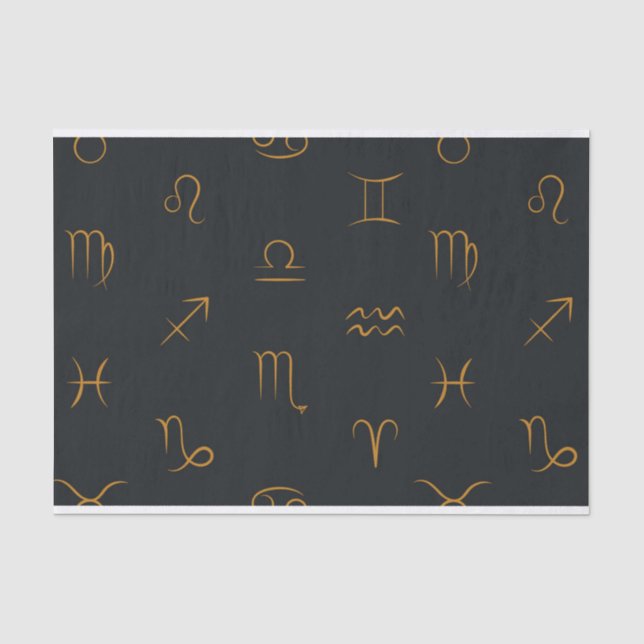 Zodiac Sign Tissue Paper Seidenpapier (Vorderseite)