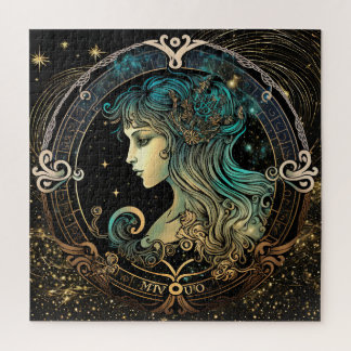 Zodiac Sign Virgo Puzzle, 20"x20" 676 Stk.