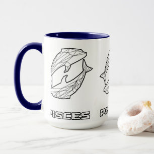 Zodiac-Signatur-Tasse: Fische Tasse