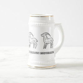 Zodiac-Signatur-Tasse: Steinbock Bierglas