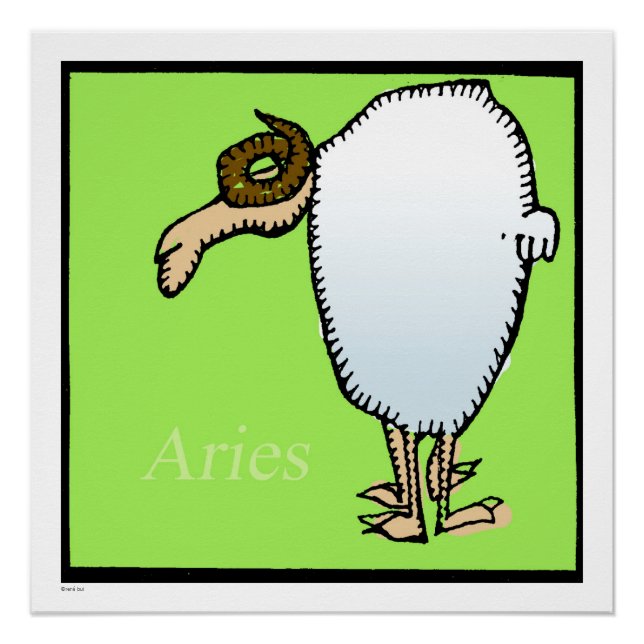 Zodiac Signes Bries Anniversaire Poster parfait 20 (Devant)