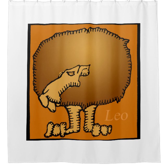 Zodiac Signes Leo Douche rideau (Devant)