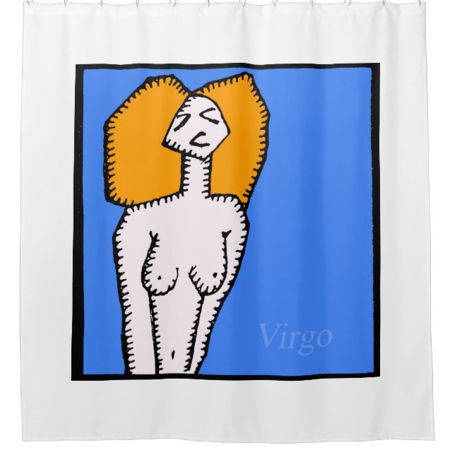 Zodiac Signes Vierge Douche rideau (Devant)