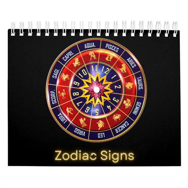 Zodiac signiert Astrologischer Sammlungs-Mauerkale Kalender (Titelbild)