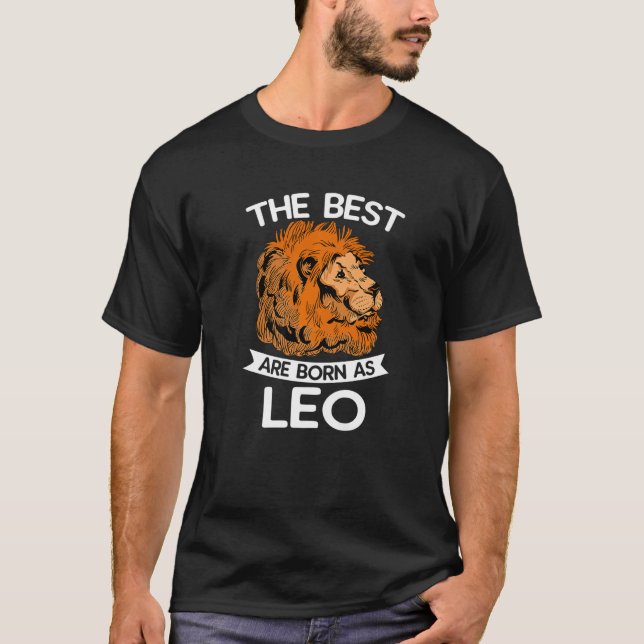 Zodiac Signs Astrology Horoscope  Astrologer Leo J T-Shirt (Vorderseite)