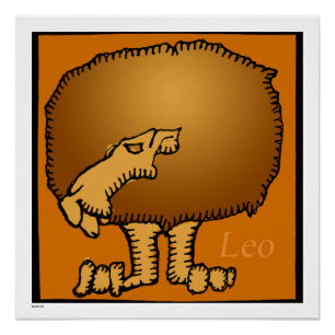 Zodiac Signs Leo Anniversaire Poster parfait 20x20