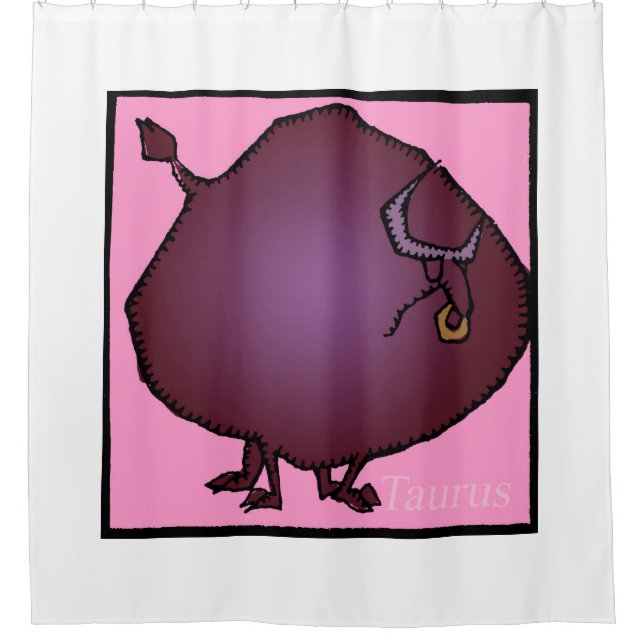 Zodiac Signs Taurus Duschvorhang (Vorderseite)