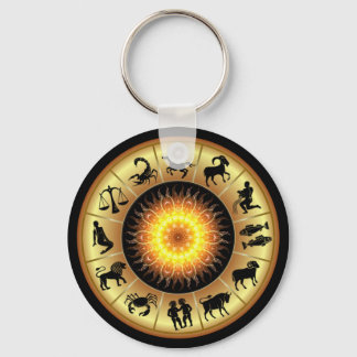 Zodiac Signs ~ Toasted Sun Center ~ Schlüsselanhänger
