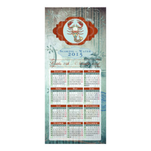 ZODIAC-Skorpio - Rackcard/Postcard/Kalender Werbekarte