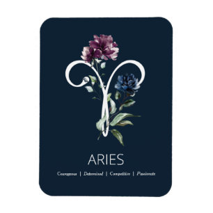 Zodiac Star Sign Aries Magnet