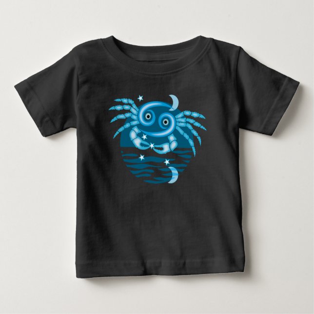 Zodiac-Sternzeichen - Krebszeichen Baby T-shirt (Vorderseite)