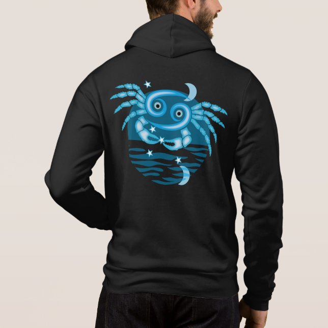 Zodiac-Sternzeichen - Krebszeichen Hoodie (Rückseite)
