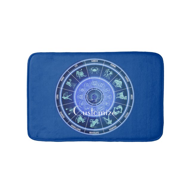 Zodiac Sun Sign Astrologie Kalender Thunder_Cove Badematte (Vorderseite)