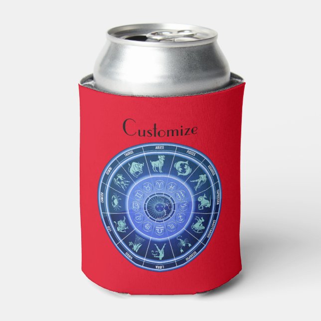 Zodiac Sun Sign Astrologie Kalender Thunder_Cove Dosenkühler (Kanne Vorderseite)