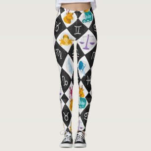 Zodiac Sun Sign Astrologie Kalender Thunder_Cove Leggings