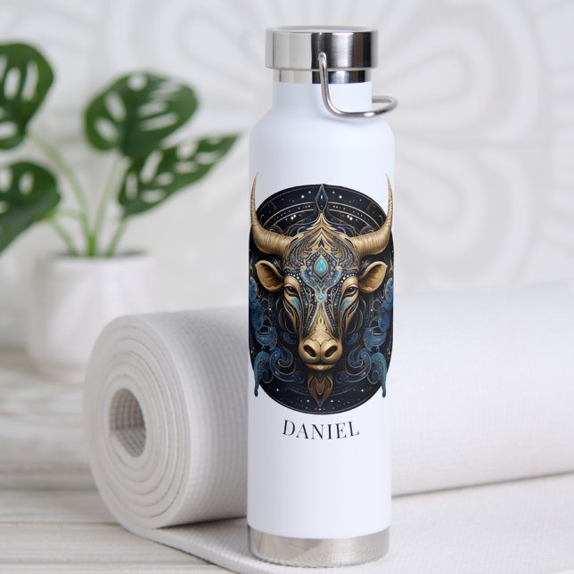 Zodiac Symbol Fantasy Bull Celestial Galaxy Taurus Trinkflasche (Von Creator hochgeladen)