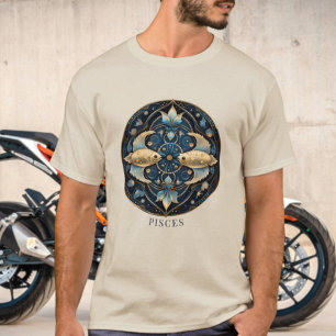 Zodiac Symbol Fish Cosmic Fantasy Fisces Mens T-Shirt