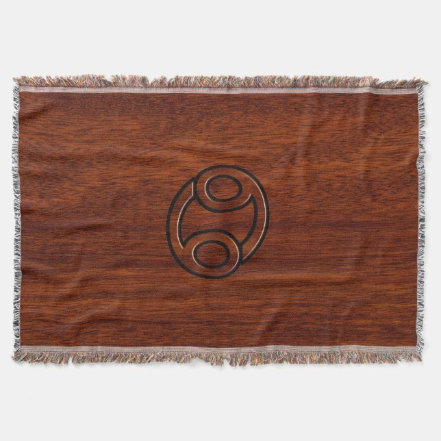 Zodiac Symbol on Mahogany Style Decke (Vorderseite)