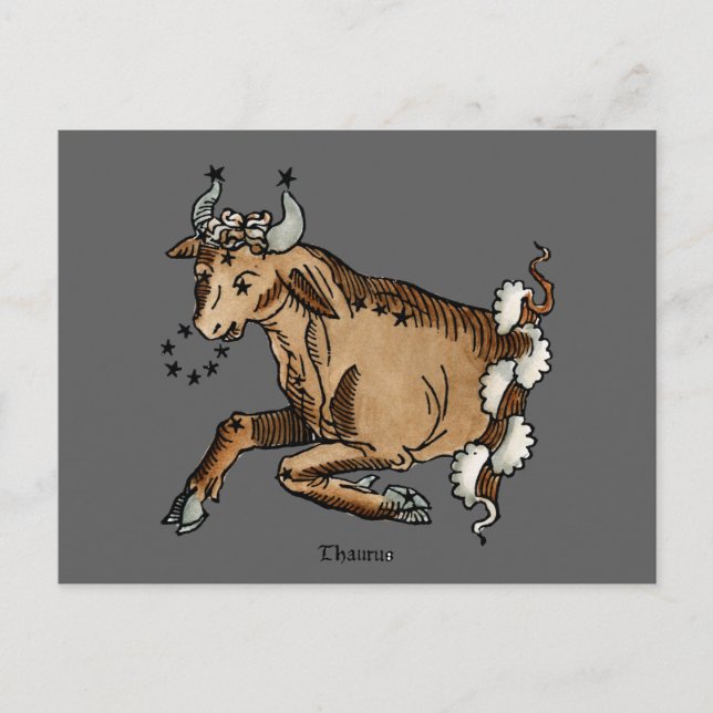 Zodiac: Taurus, 1482 Postkarte (Vorderseite)