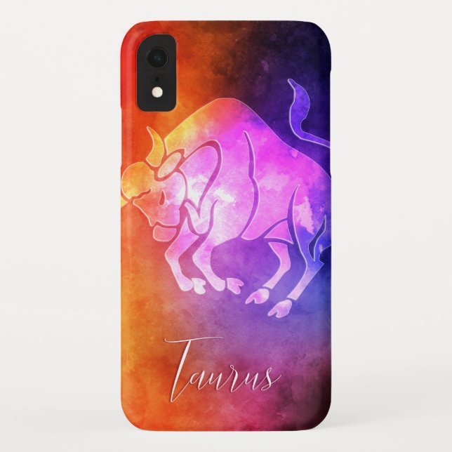 Zodiac : Taurus Candy Colors Handy Cover (Rückseite)