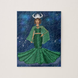 Zodiac Taurus Goddess in der Himmelsgalaxie Space
