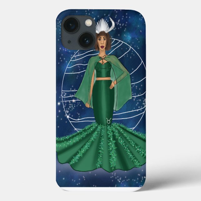 Zodiac Taurus Goddess mit Planet Venus Case-Mate iPhone Hülle (Rückseite)