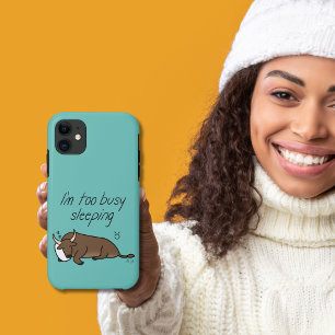 Zodiac Taurus "Ich bin zu beschäftigt schlafen" Case-Mate iPhone Hülle
