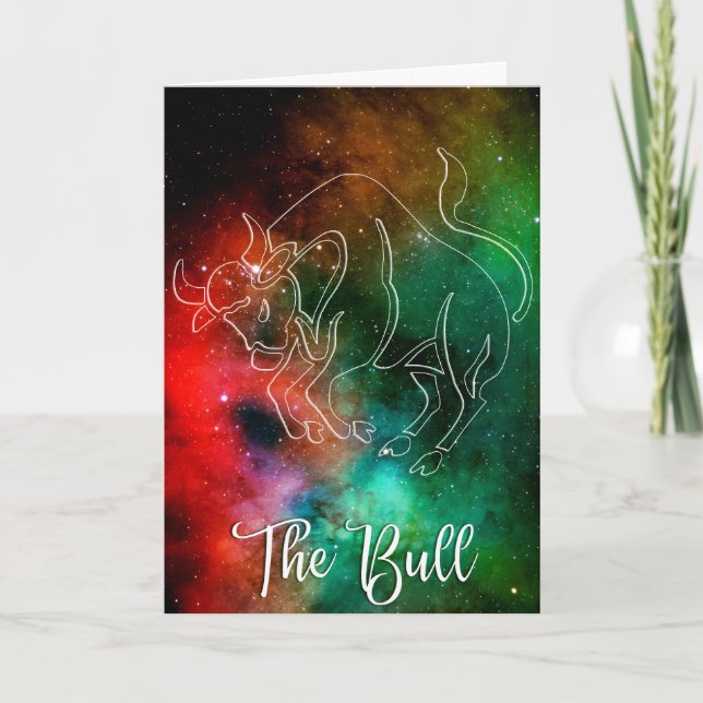 Zodiac : Taurus 'The Bull' Karte (Vorderseite)