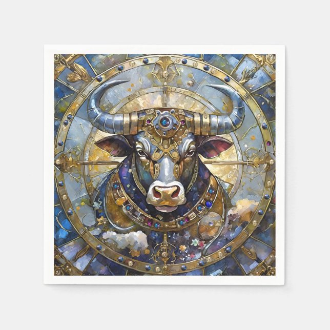 Zodiac - Taurus The Bull Serviette (Vorderseite)