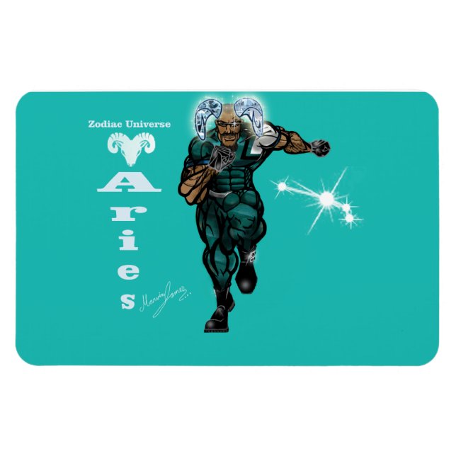 Zodiac Universe - Aries Magnet (Horizontal)