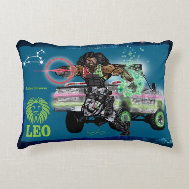 Zodiac Universe-Leo-Akzentkissen Dekokissen (Vorderseite)