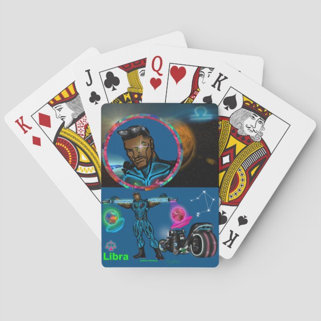 Zodiac Universe - Libra - Klassische Spielkarten (Rückseite)