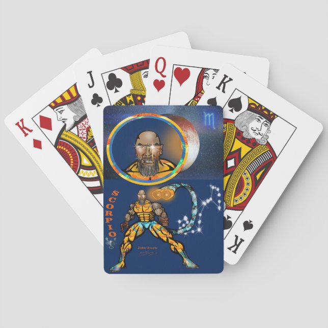 Zodiac Universe - Scorpio - Klassische Spielkarten (Rückseite)