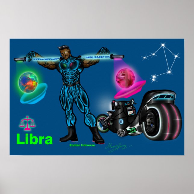 Zodiac-Universum - Waage Poster (Vorne)