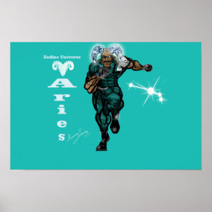 Zodiac-Universum - Widder Poster