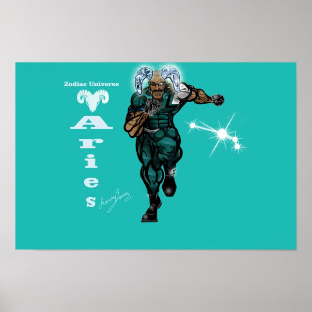 Zodiac-Universum - Widder Poster (Vorne)
