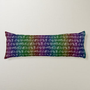 Zodiac-Unterkissen (dunkler Regenbogen) Seitenschläferkissen