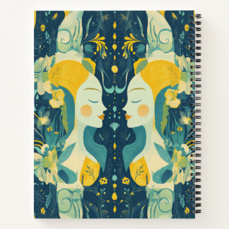 Zodiac Vibes Gemini - Spiral-Notebook Notizbuch